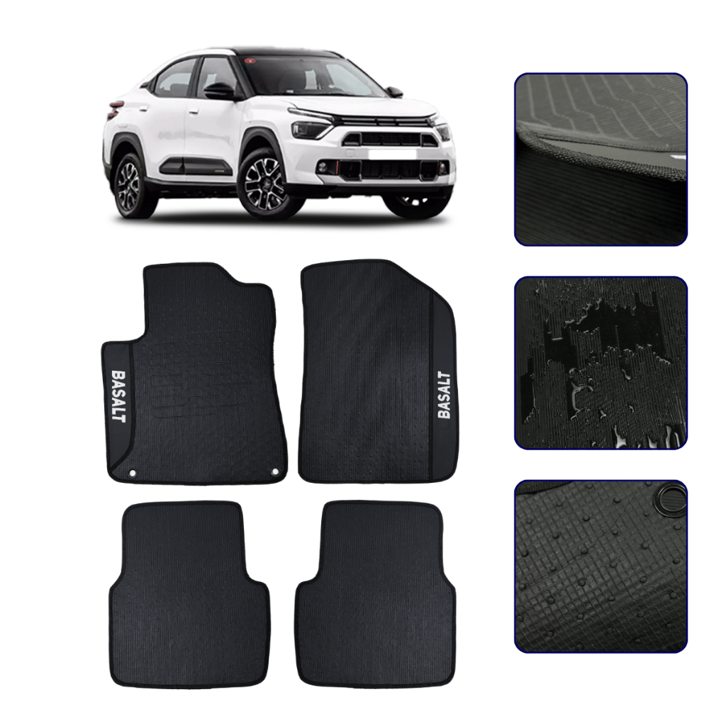 Jogo de Tapete Emborrachado Para Basalt 2025 2026 Kit Automotivo 4 peças Linha Premium