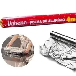 Papel aluminio rolo 30cmx7,5m Rolo Econômico Extra Resistente para Churrasco, Forno e Air Fryer Bobina Térmica