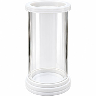 Porta Velas Castiçal Vidro Mármore Branco Suporte Velas 7 dias