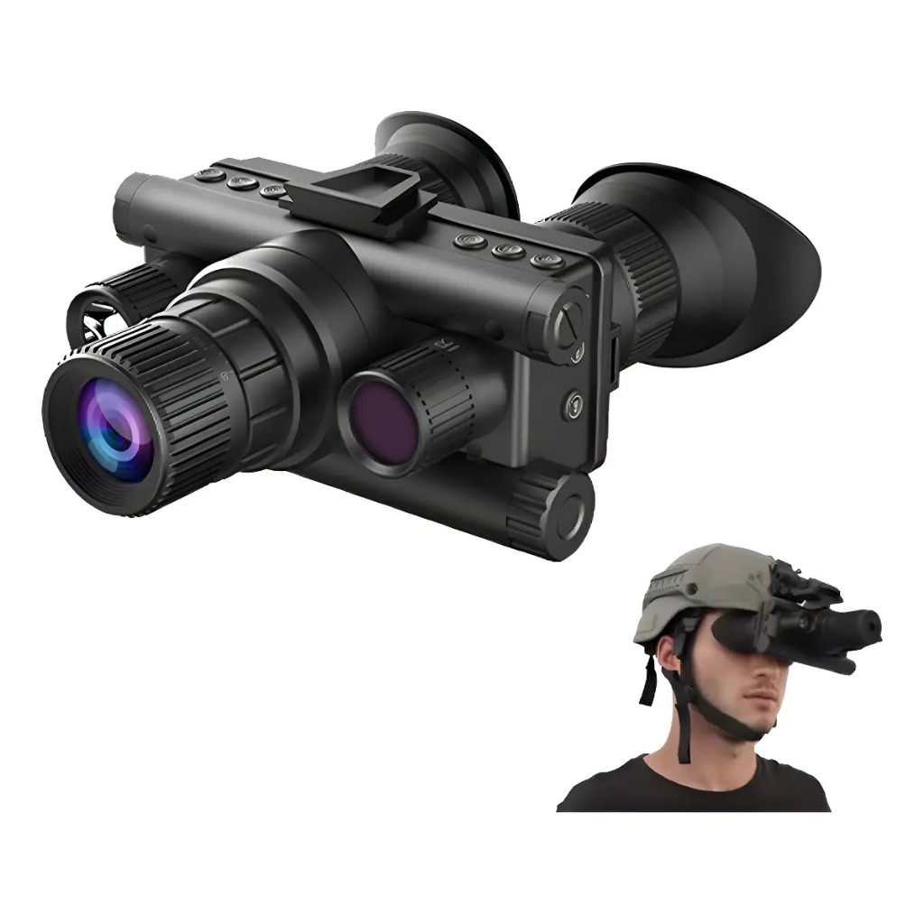 Binóculo Visão Noturna Digital com Infravermelho Invisível  para Capacete e Foco Manual