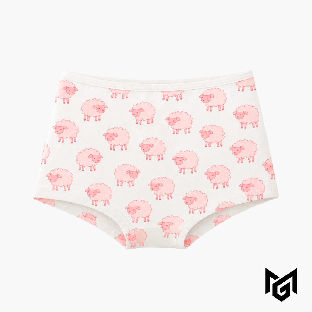 Calcinha Infantil Feminina Menina Shortinho Boxer 100% Algodão Estampada Macia Confortável