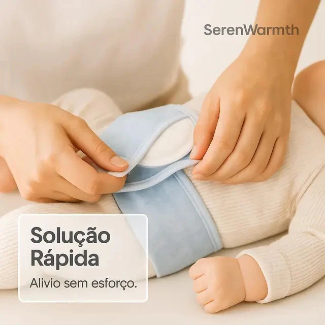 BolsaTérmica Faixa Para Bebê Anti Cólica Gases Dor Com Sementes Naturais Infantil — imagem 3 de 3