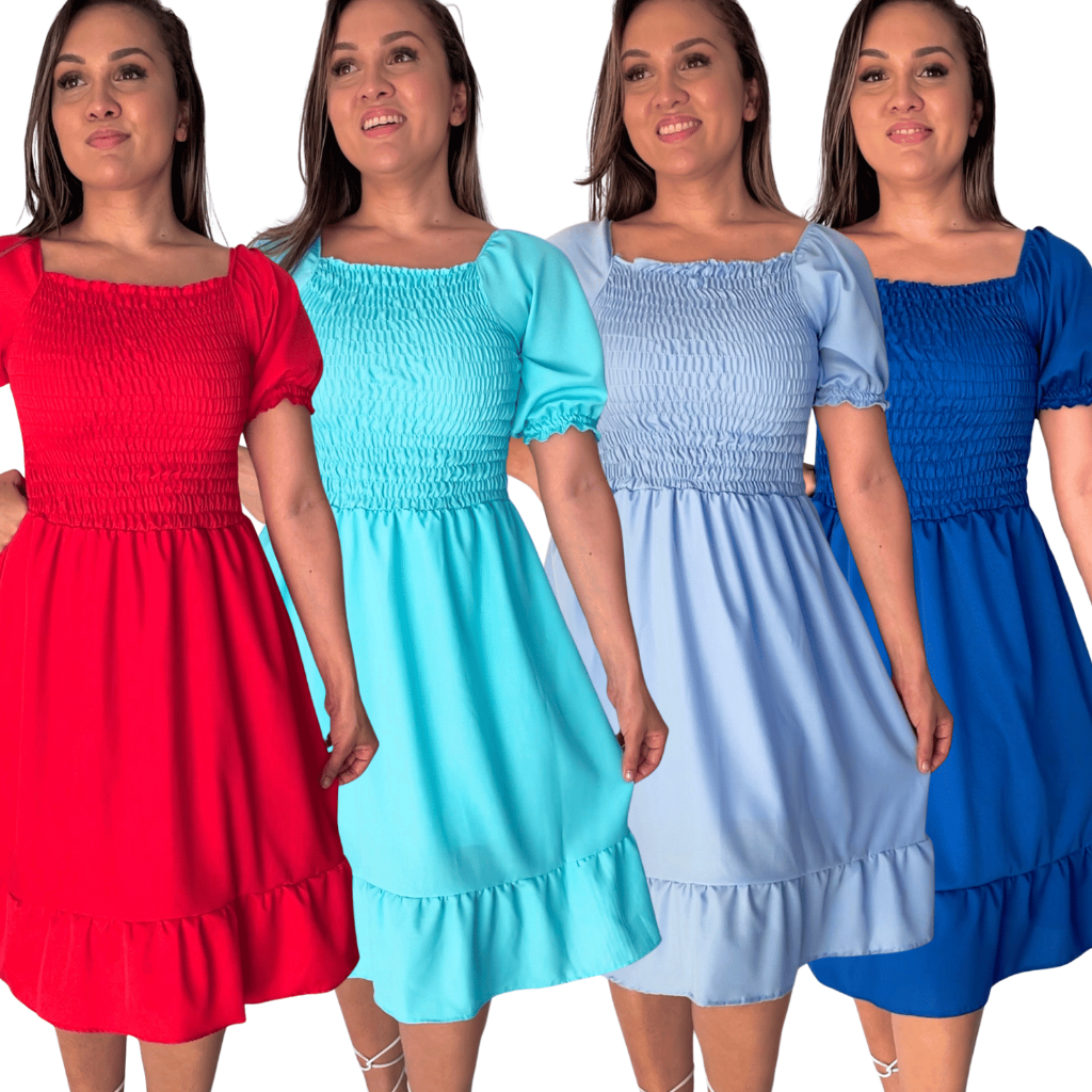 Vestido feminino rodado promoção