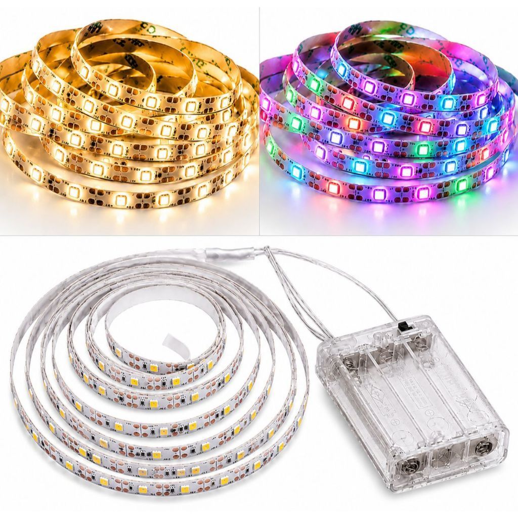 Fita LED Autocolante 2m 120 LEDs com Instalação Fácil