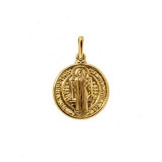 Pingente 2cm São Bento banhado a ouro 18k ou ródio branco (não acompanha corrente)