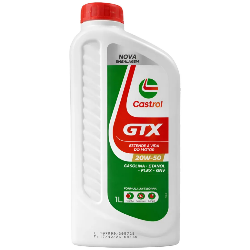 Óleo Lubrificante Motor Castrol 20w50 Gtx Antiborra Api Sl