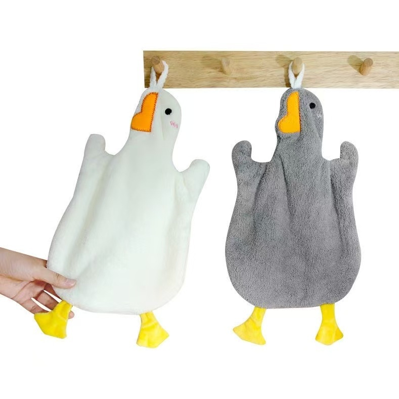 ANA1108 Limpeza De Secagem Rápida Em Forma De Pato mão cozinha toalha Pano de Prato para Pendurar · foto 2
