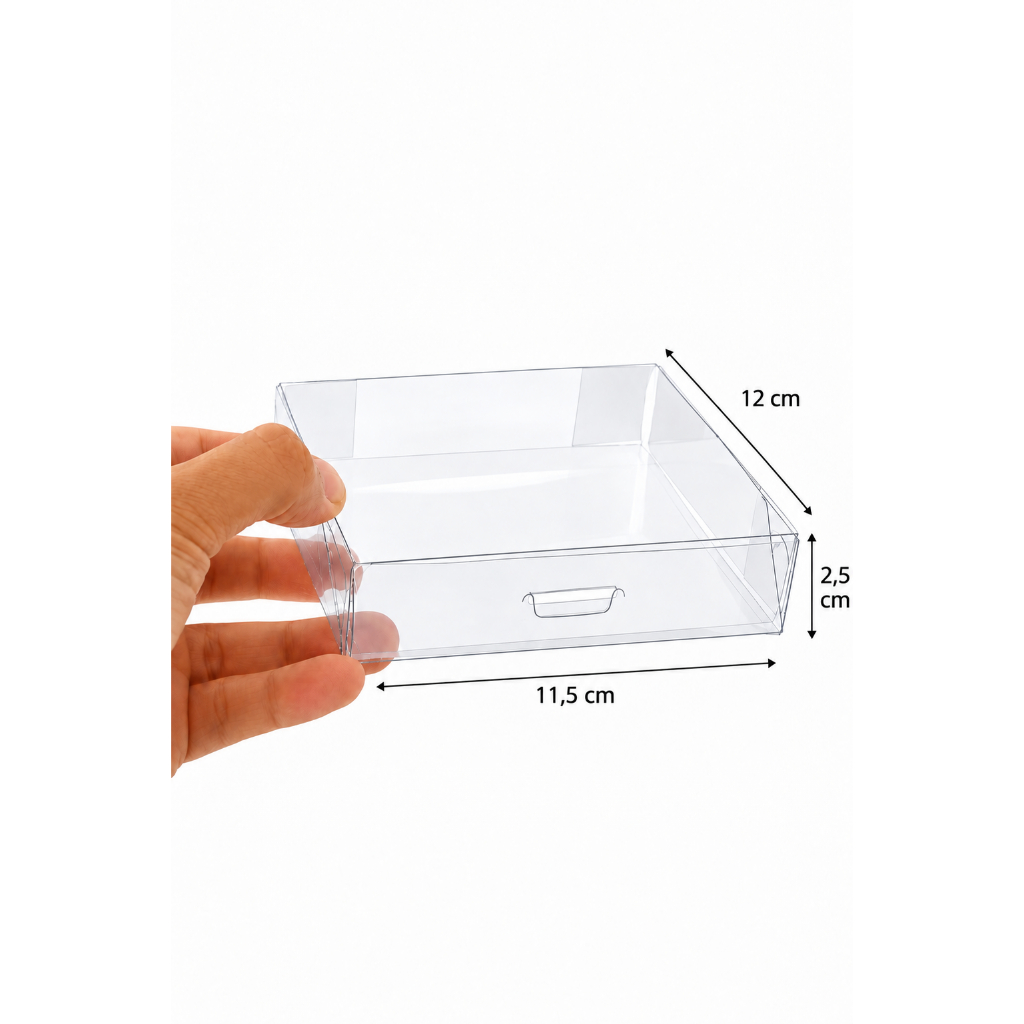 Kit c/ 100 Caixa Embalagem fatia Bolo / Slice Cake / presentes de Acetato, para festas 2,5x11,5x12 — imagem 2 de 2