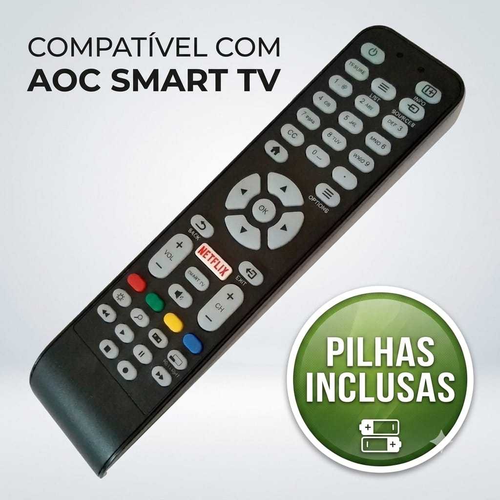 Controle Remoto para AOC SMART TV - Envio imediato