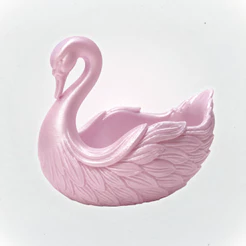 PORTA JOIA CISNE COQUETTE | PORTA TRECO ORGANIZADOR | DECORAÇÃO DE QUARTO | ROSA BEBÊ | BRANCO | PRETO