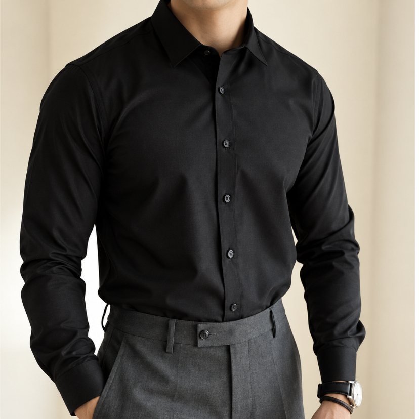 Camisa Social Masculina  Manga Longa Passa Facil Slim Premium Bolso Modelagem Dudalina Rosa Branco Azul