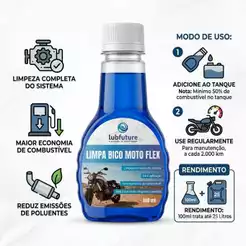 Aditivo Limpa Bico Flex Moto Via Tanque 100ml