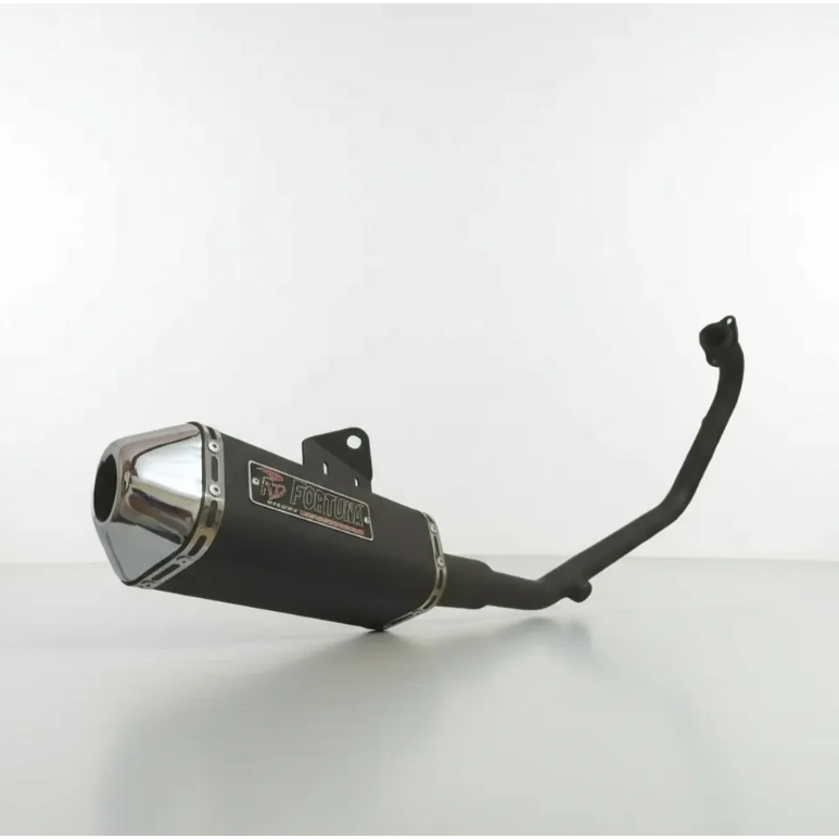 Escapamento Yamaha Fazer 250 Ano 2005 A 2009 Mini Tri Preto Fortuna