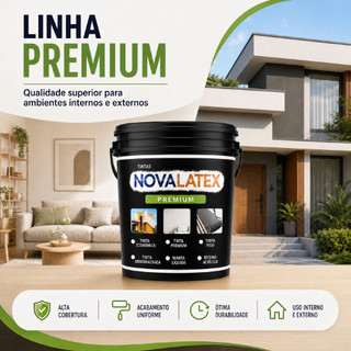 Tinta Acrílica 1,5KG Acabamento Premium Alto Rendimento Secagem Rápida Novalatex