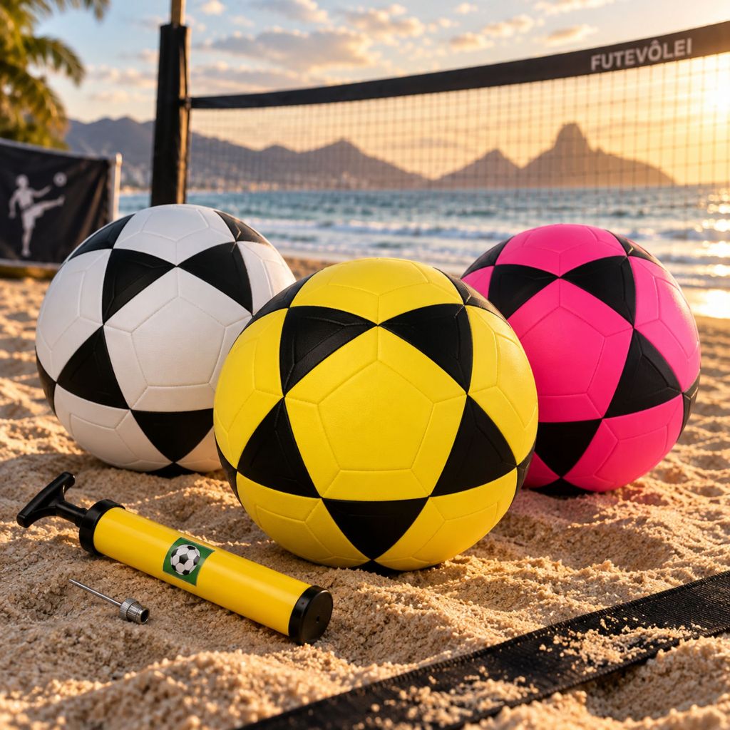 Bola Futevôlei Enchedor Altinha Profissional Macia Futmesa Tam Oficial Areia Praia Futvolei Amarela
