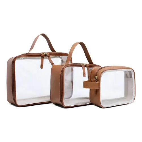 Bolsa / Kit 3 Necessaire/ Transparente P M G/Organizadores/ Envio Imediato/Mais