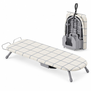LUMAI Tábua de Passar Roupa Ferro de Mesa Passadeira Oxford Portátil Dobrável com Suporte para Ferro