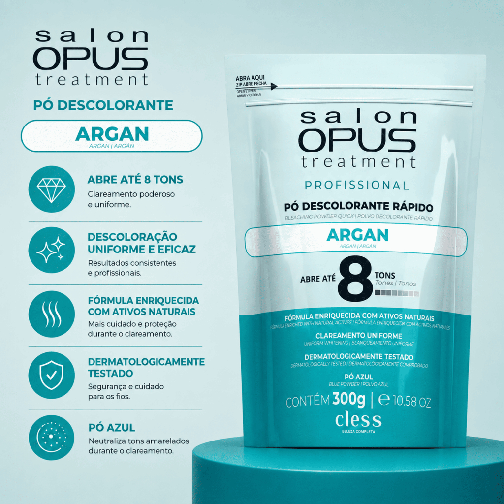 Po deolorante Argan Salon Opus Tratament 300g · foto 2