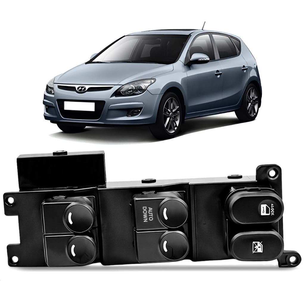 Botão Comando Vidro Elétrico Hyundai I30 2009 a 2012 Controle 4 Botões
