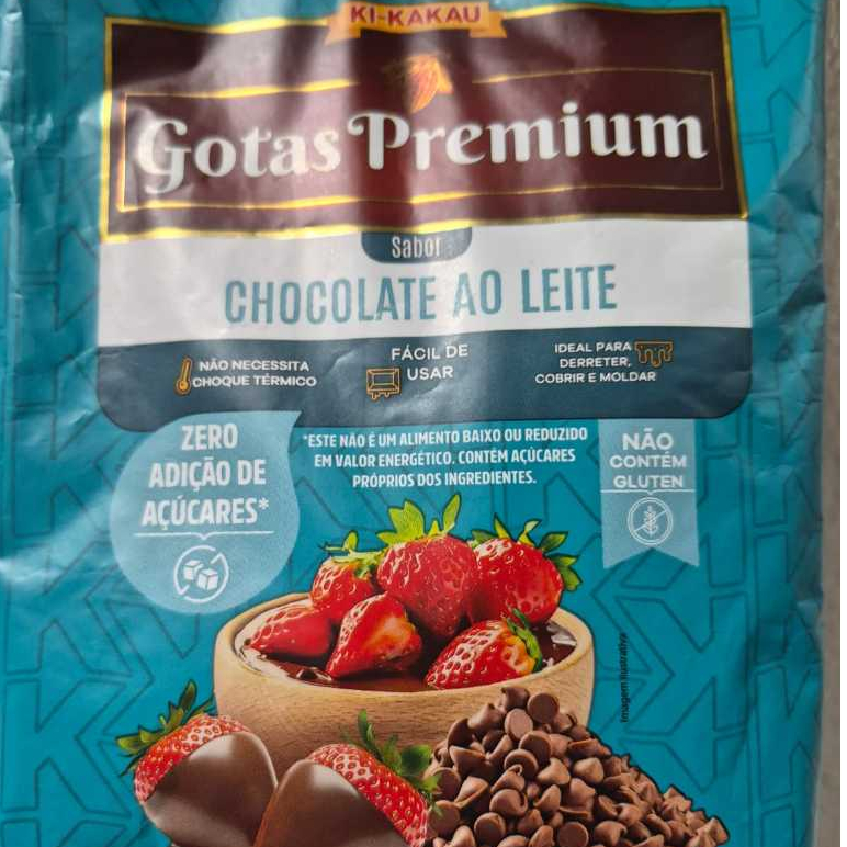 Gotas premium zero adição de açucar pacote 400 g