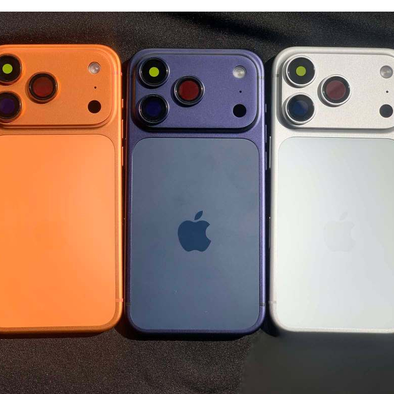 Carcaça Conversão iPhone 14 Pro Max para 17 Pro Max Premium + Capinha e Adesivo de Bateria e vedação