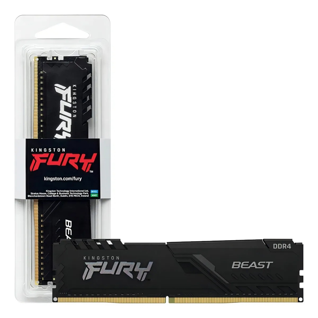 MEMORIA RAM DDR4 16GB 3200MHZ KINGSTON FURY BEAST KF432C16BB/16