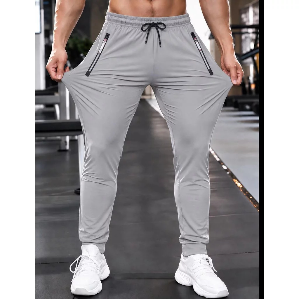 Calça Masculina Jogger Poliamida C/Elastano Esportiva Academia Slim Treino Dia a Dia