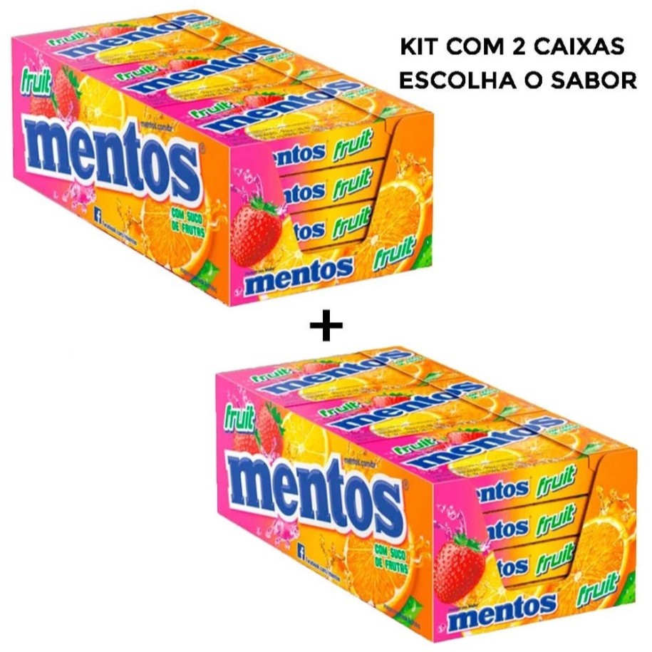 Kit Bala Mentos Slim Box Escolha o seu Sabor Preferido 2 caixas com 12 unidades- Perfetti