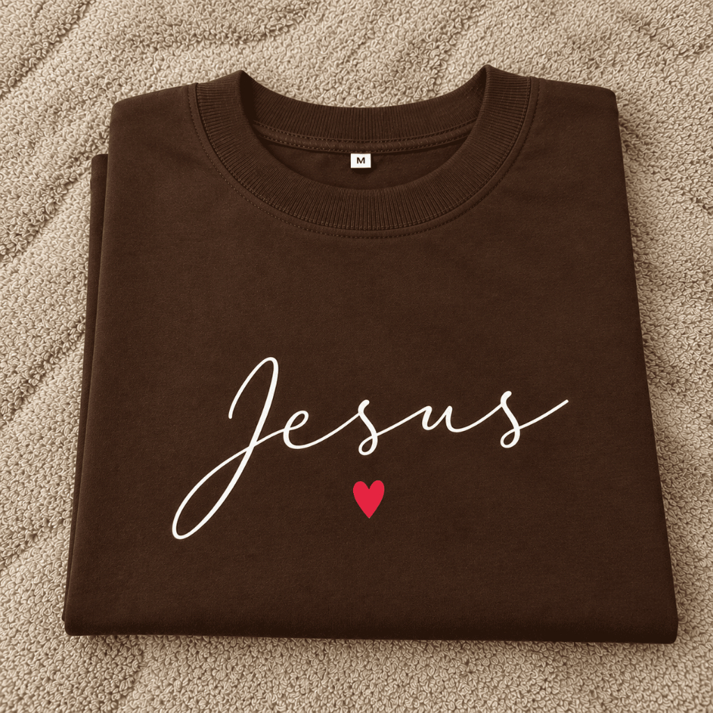 Camiseta T-Shirt Oversized Jesus Cristã Confortável Algodão Qualidade Premium Estampada Moda Básica