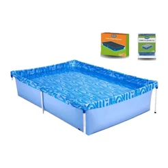 Piscina Infantil Retangular + Capa Standard + Forro 1000 Litros