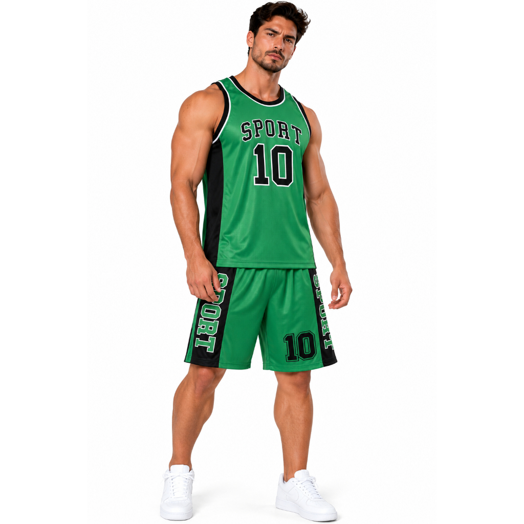 Conjunto Esportivo Masculino Adulto Camiseta + Short Treino Academia Corrida
