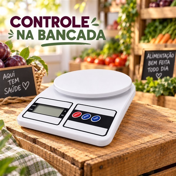 Balança de Cozinha Portátil Digital com Pronta Entrega para Receitas Confeitaria Alimentos Preparos e 10kg