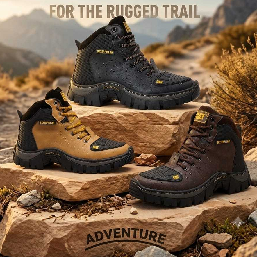 Bota Coturno Cat Masculina Cano Baixo Motoqueiro Adventure Trilha Reforçada 38 ao 45