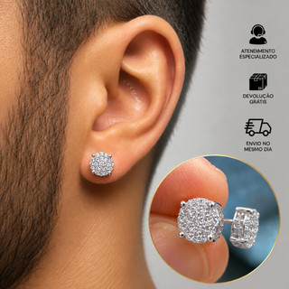Brinco Masculino de Prata: Desconto Imperdível! ✨