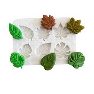 Molde de Silicone para apliques de Artesanato - Folhas 1