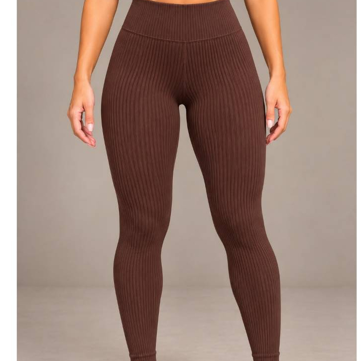 Legging Canelada Fitness Feminina Academia Cintura Alta Modeladora Zero Transparência Esportiva Confortável Treino Yoga