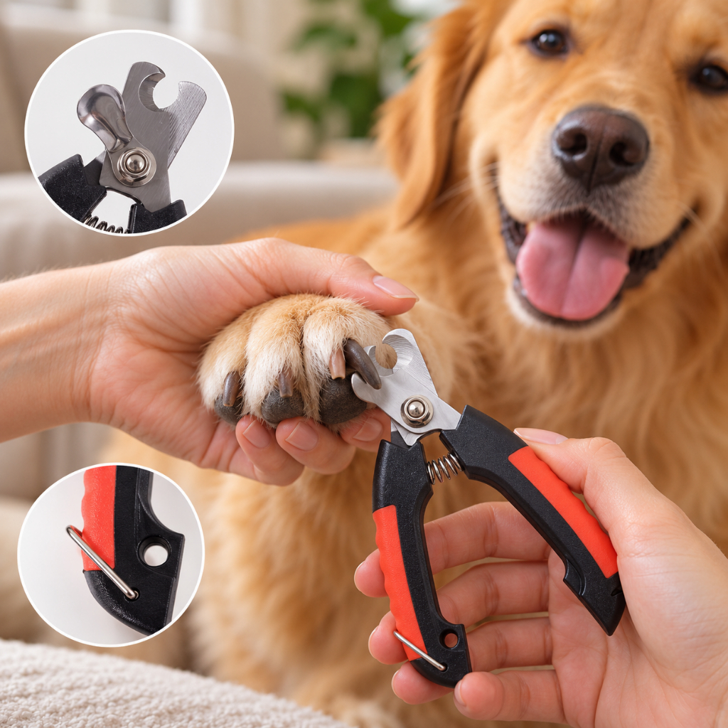Alicate Corta Unha Pet Cães Gatos Profissional Corte Seguro Preciso Aço Inox