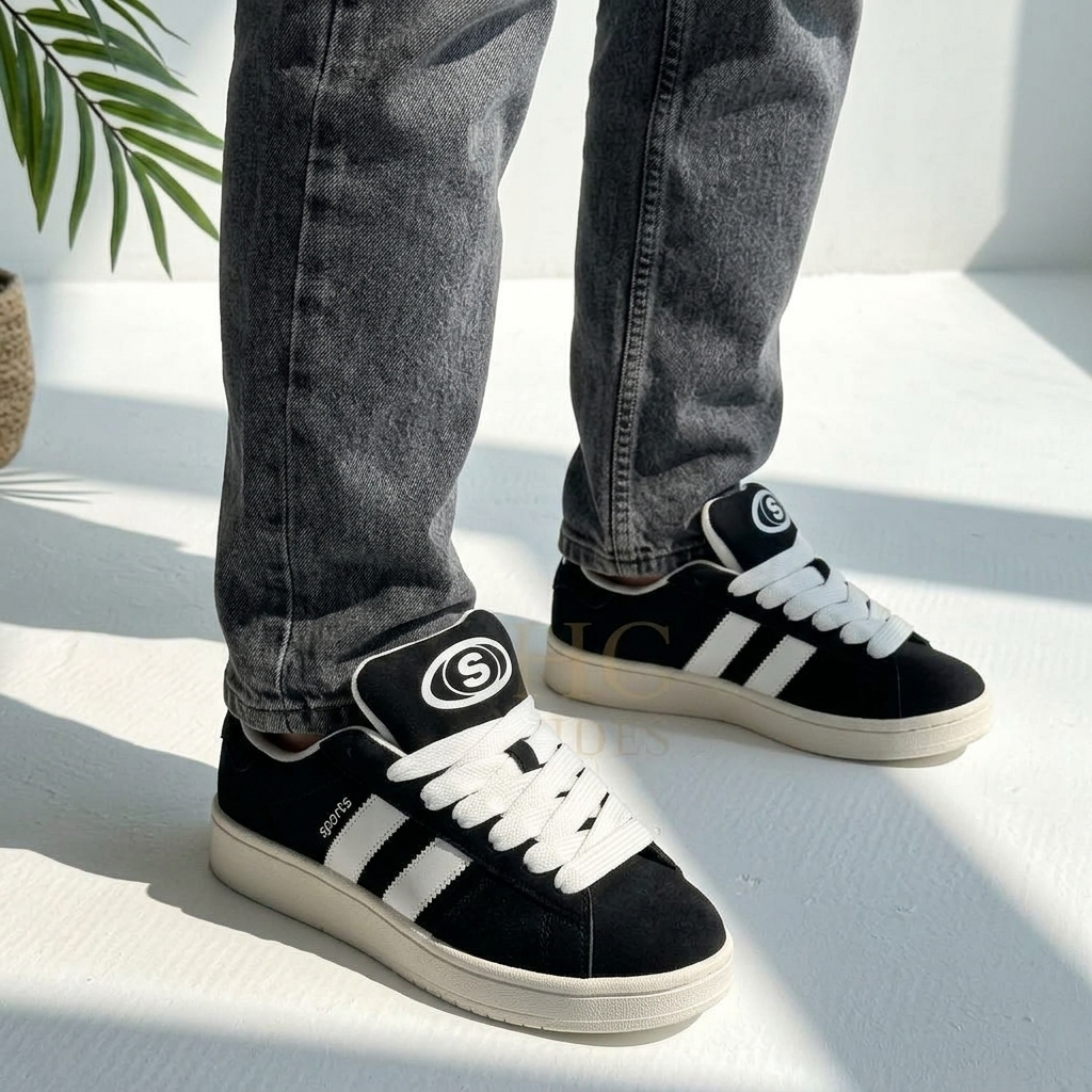 Tenis Sapatenis Campss Casual Skate Confortável Feminino e Masculino Leve Macio