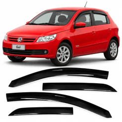 Calha Chuva GOL G5 G6 G7 e VOYAGE 2008 Até 2025 4 Portas INTEIRIÇA KIT AUTOCOLANTE