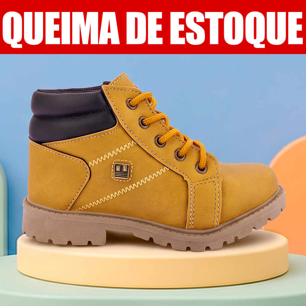 Bota Infantil Menino Masculina Botinha Infantil Menino Inverno Casual