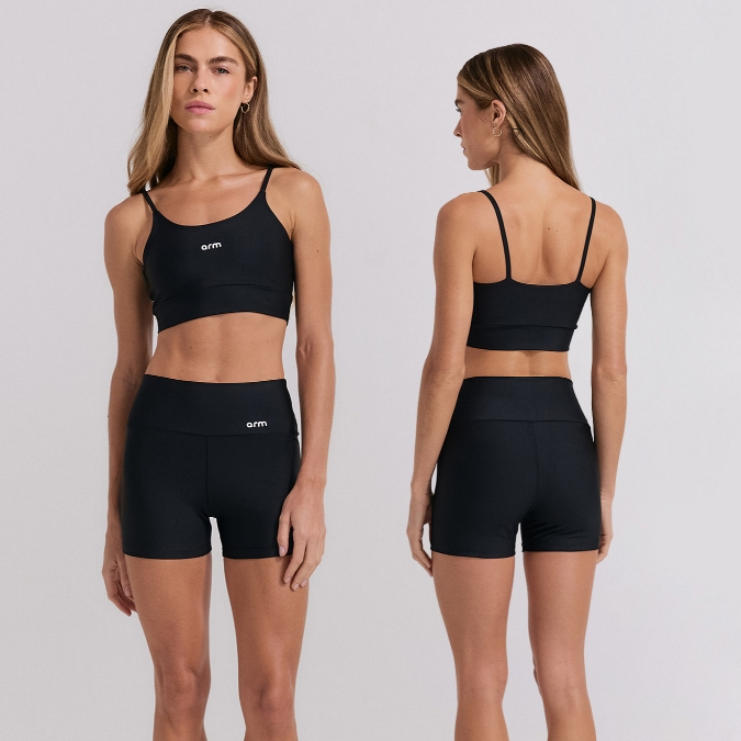 Imagem Kit 2 Conjuntos Fitness Femininos Academia Short e Top Arm Fitness