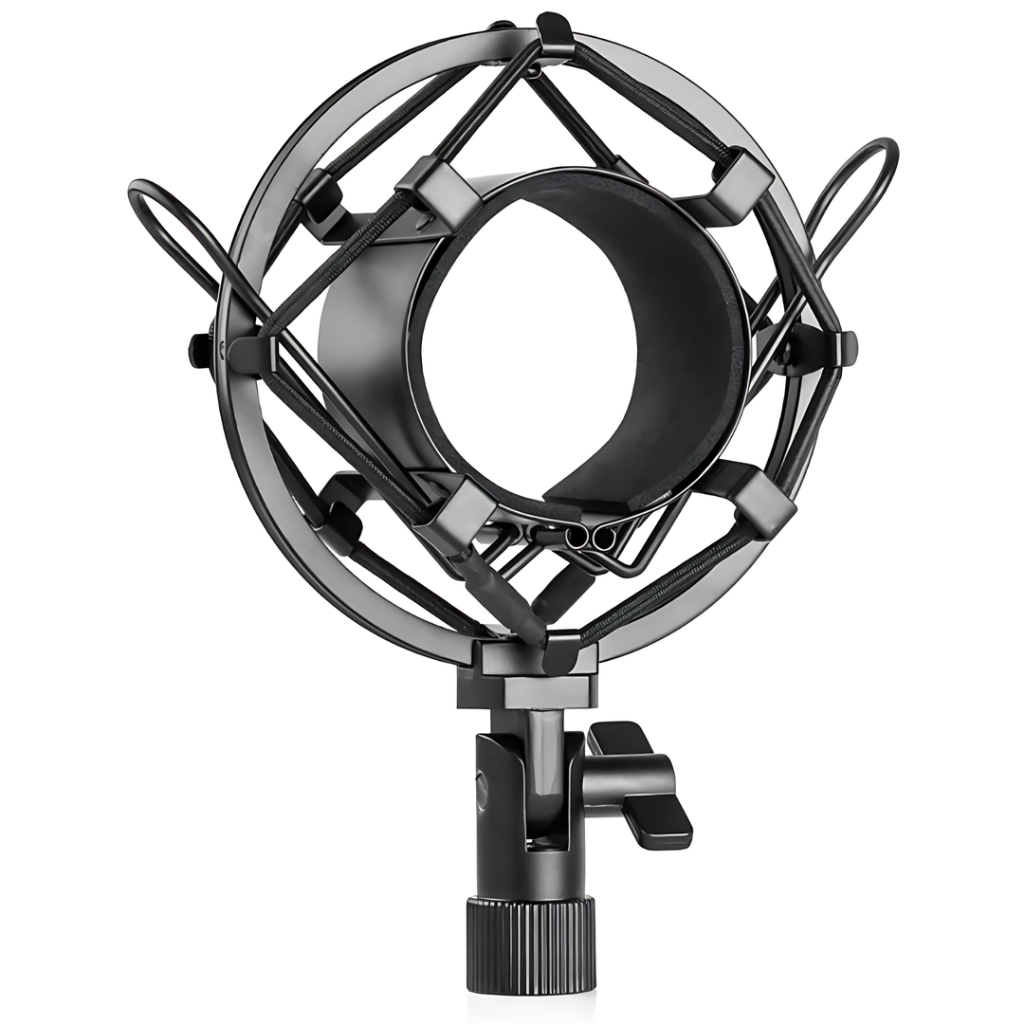 Shock Mount Aranha Em Metal Para Microfones Condensadores Redução De Ruído 45MM