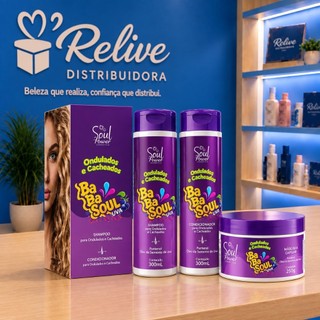 KIT CAPILAR BABASOUL UVA SOUL 3 ITENS SHAMPOO CONDICIONADOR E MASCARA HIDRATAÇÃO CHICLETE