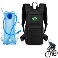 Mochila de Hidratação para Bike com Bolsa de Água 2L e Mangueira para Ciclismo Corrida Caminhada e Trilha