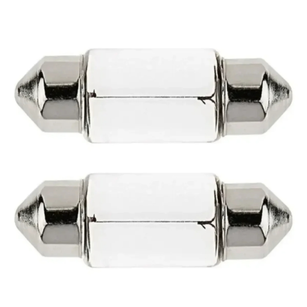 Lâmpada Torpedo Clear Pequena 31mm Clear 12v 5w Luz Teto Placa Porta-malas