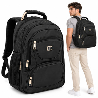Mochila Bolsa de Costas Unissex Reforçada Cabo De Aço Espaçosa Trabalho Escolar Impermeável