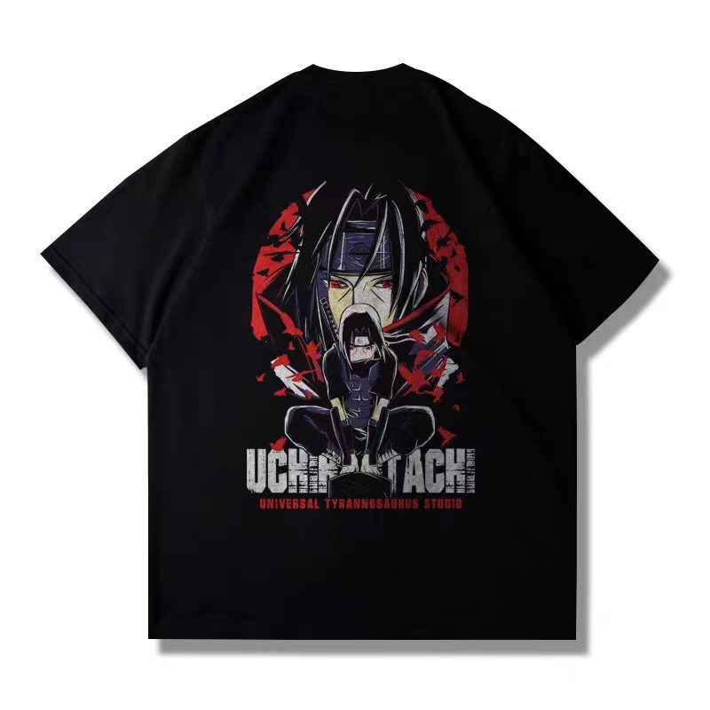 Naruto Camiseta Unissex 100% Algodão Oversized Estilo Academia Streetwear Estampa Pronta Entrega Imediata