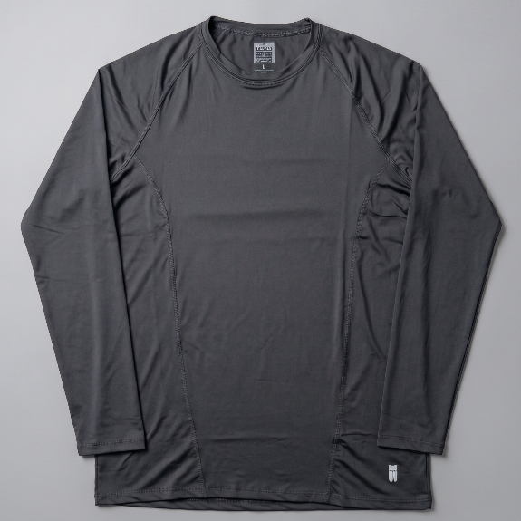 Camiseta Masculina Manga Longa UV Proteção Solar Poliéster Academia Treino Corrida