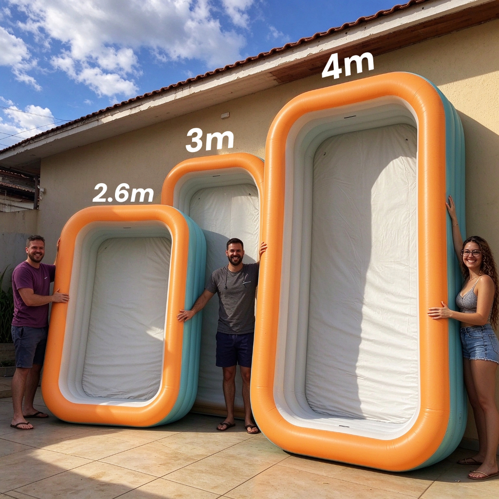 Piscina inflável dobrável para uso interno e externo Momentos de diversão em qualquer lugar Piscina