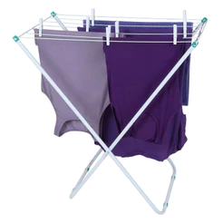 Varal de Chão Slim Mor Branco Dobrável 7 Varetas 5,2m 16kg